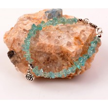 Taş Sandığı Apatit Taşı Kırık Taş Bileklik - Neon Apatit