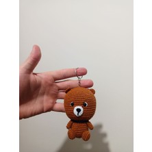 Ezgi's Babies Ayıcık Amigurumi Anahtarlık Çanta Süsü El Örgüsü Organik Anahtarlık