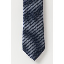 ALTINYILDIZ CLASSICS Erkek Gri-lacivert Desenli Klasik Kravat