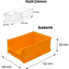 Full Avmnb39 Monoblock Avadanlıklı Organizer Çekmece Seti 39 Lu