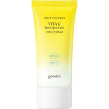 Goodal Green Tangerine Vita C Dark Spot Tone Up Cream - Ton Eşitleyici Makyaj Bazı ve Güneş Kremi SPF50+ Pa++++