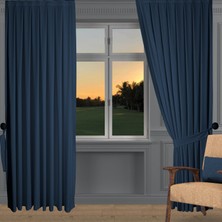 Decoperde Ada Fon Perde Sık Pile (1'e 3 Pile) A.indigo