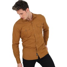 Banada Moda Erkek Regular Fit Gabardin Gömlek