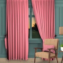 Decoperde Ada Fon Perde Normal Pile (1'e 2,5 Pile) Pembe