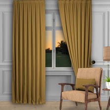 Decoperde Ada Fon Perde Pilesiz Extraforlu Düz Dikim Büzgü Pile Devetüyü