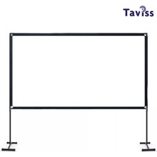 TAVİSS 120 İnç 276X157 cm Standlı Açık Alan Projeksiyon Perdesi