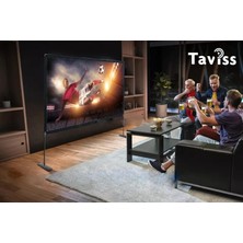 TAVİSS 120 İnç 276X157 cm Standlı Açık Alan Projeksiyon Perdesi