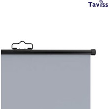 TAVİSS 100 İNÇ 221X124 CM Anti-Light Duvar Tipi Rulo Katlanabilir Projeksiyon Perdesi