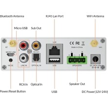 Arylic A50+ Wifi & Bluetooth Çok Bölgeli Ev Amplifikatörü