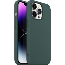 Buff iPhone 14 Pro Max Rubber S Kılıf Dark Green