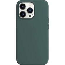 Buff iPhone 14 Pro Max Rubber S Kılıf Dark Green