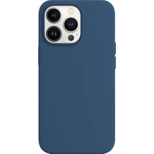 Buff iPhone 14 Pro Max Rubber S Kılıf Navy Blue