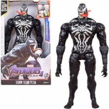 Can Oyuncak Venom Figür 30 cm Avengers Venom Figür Venom Işıklı ve Sesli Aksiyon Figür Oyuncak