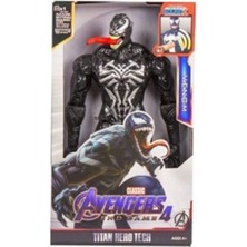 Can Oyuncak Venom Figür 30 cm Avengers Venom Figür Venom Işıklı ve Sesli Aksiyon Figür Oyuncak