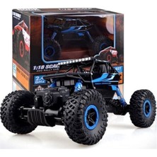 Toysan Oyuncak Rock Grawler 1:16 Ölçek 2.4 Ghz Çekişli Uzaktan Kumandalı Mavi Buggy Jeep