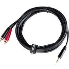 Kozmos KCL-227-3M Stereo 3,5mm - 2 x Rca / 3mt Kablo