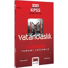 Yargı Yayınevi KPSS 2023 Genel Kültür  Hedef Iyı Serisi Vatandaşlık Tamamı Çözümlü 15 Deneme