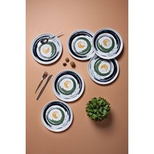 Porland Helical 6 Kişilik 20 cm. Pasta Takımı 6 Parça