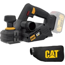 Cat Dx81b 18volt 82mm Çift Bıçaklı Kömürsüz Profesyonel Planya (Akü Dahil Değildir)