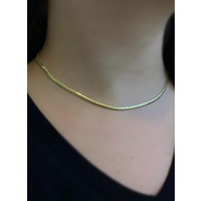 Erer Gümüş Gümüş 2,5 mm Yassı Döküm 40+5 cm Zincir Kolye