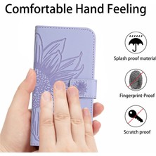 Xstep Case iPhone 14 Plus Için Flip Telefon Kılıfı HT04 Basılı Ayçiçeği Görüntüleme Standı Pu Deri Deri Touch Manyetik Cüzdan Kapağı Kayışlı (Yurt Dışından)