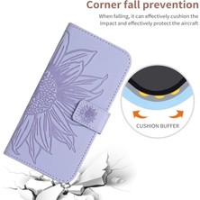 Xstep Case iPhone 14 Plus Için Flip Telefon Kılıfı HT04 Basılı Ayçiçeği Görüntüleme Standı Pu Deri Deri Touch Manyetik Cüzdan Kapağı Kayışlı (Yurt Dışından)