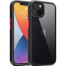 Xstep Case iPhone 14 Için 9h Sertlik Temizlikli Cam + Tpu Şok Geçirmez Hibrit Kılıf Mat Tampon Şeffaf Telefon Kapağı (Yurt Dışından)