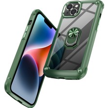 Xstep Case iPhone 14 Plus Metal Ring Kickstand Pc + Tpu Şok Geçirmez Cep Telefonu Koruyucu Arka Kılıf (Yurt Dışından)