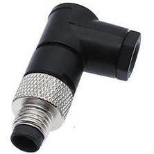 Motorobit M8 3 Pin Erkek Konnektör - 90 Derece