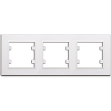 Makel Karea 3' Lü Çerçeve Beyaz