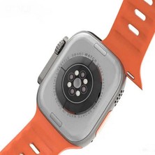 Şehr-I Pazar Watch 8 Ultra Plus 49 mm Turuncu Akıllı Saat Iphone ve Android Tüm Telefonlara Uyumlu