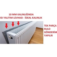 Şeker Portakalı Yayıncılık Alüminyum Folyolu 50X100CM KALINLIK:10MM Radyatör Petek Arkası Isı Yalıtım Izolasyon Levhası 4 Adet