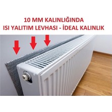 Şeker Portakalı Yayıncılık Alüminyum Folyolu 50X100CM KALINLIK:10MM Radyatör Petek Arkası Isı Yalıtım Izolasyon Levhası 4 Adet