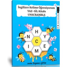 Enine Boyuna Eğitim Ingilizce Kelime Öğreniyorum Yaz-Sil Kitabı (Unscramble)