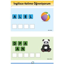 Enine Boyuna Eğitim Ingilizce Kelime Öğreniyorum Yaz-Sil Kitabı (Unscramble)