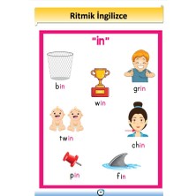 Enine Boyuna Eğitim Ritmik Ingilizce Kelime Ezberleme Laminasyon Kitabı