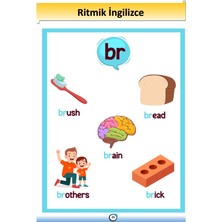 Enine Boyuna Eğitim Ritmik Ingilizce Kelime Ezberleme Laminasyon Kitabı