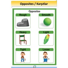 Enine Boyuna Eğitim İngilizce Karşıtlar-Zıtlar (Opposite) Kitabı