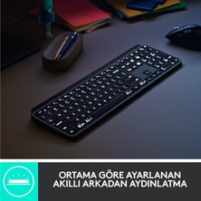 Logitech Mx Keys For Business Aydınlatmalı Tam Boyutlu Kablosuz Türkçe Q Klavye - Siyah