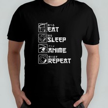 Pixxa Anime %100 Pamuklu Bisiklet Yaka T-Shirt Model - 4