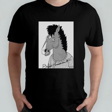 Pixxa Bojack Horseman %100 Pamuklu Bisiklet Yaka T-Shirt Model - 5