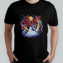 Pixxa Fullmetal Alchemist %100 Pamuklu Bisiklet Yaka T-Shirt Model - 2