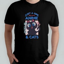 Pixxa Anime %100 Pamuklu Bisiklet Yaka T-Shirt Model - 17