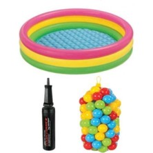 Intex 86 cm Havuz + 100 Adet 6cm Top + Pompa
