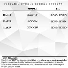 Alpha Auto Part Dacia Duster, Lodgy, Dokker Için Radyatör Pimi