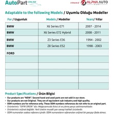 Alpha Auto Part Bmw Ford Için Döşeme Klipsi 10'lu-Beyaz