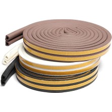 Contacall Bondit 2'li Kauçuk Kapı ve Pencere Izolasyon Bandı Fitili Siyah Gri Beyaz Kahverengi