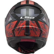 Ls2 Rapıd Xtreet Mat Siyah-Kırmızı Kask