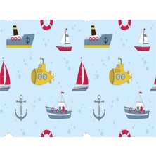 Eko Dekor 3boyutluduvarkagitlari Denizci Görselleri Çocuk Odası Duvar Kağıdı Vinil