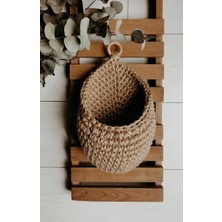 Jüt Home Jüt Hasır Sepet / Ahşap Saplı / L Boy
